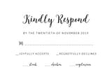 Our Wedding - RSVP card